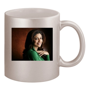 Shilpa Shetty 11oz Metallic Silver Mug