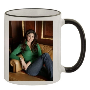 Shilpa Shetty 11oz Colored Rim & Handle Mug