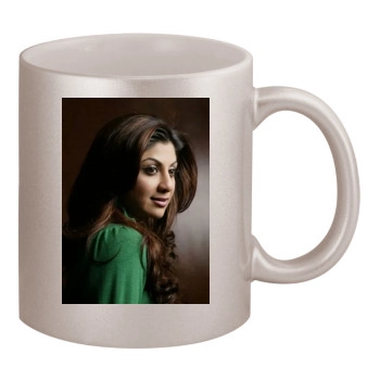 Shilpa Shetty 11oz Metallic Silver Mug