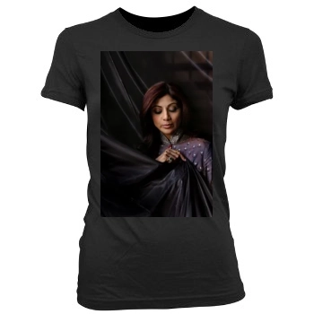 Shilpa Shetty Women's Junior Cut Crewneck T-Shirt