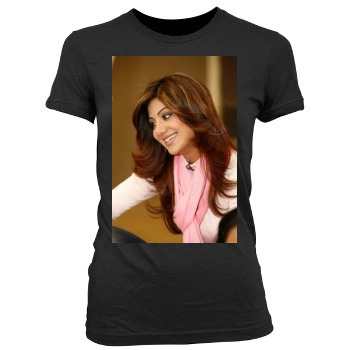 Shilpa Shetty Women's Junior Cut Crewneck T-Shirt