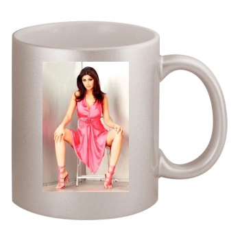 Shilpa Shetty 11oz Metallic Silver Mug