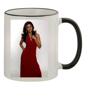 Shilpa Shetty 11oz Colored Rim & Handle Mug