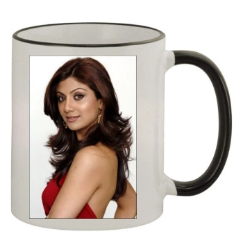 Shilpa Shetty 11oz Colored Rim & Handle Mug