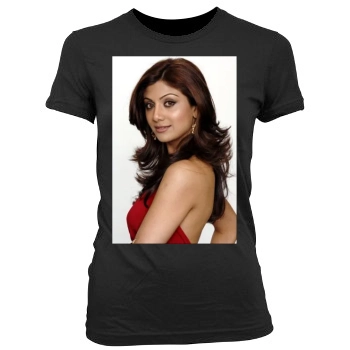 Shilpa Shetty Women's Junior Cut Crewneck T-Shirt