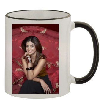 Shilpa Shetty 11oz Colored Rim & Handle Mug