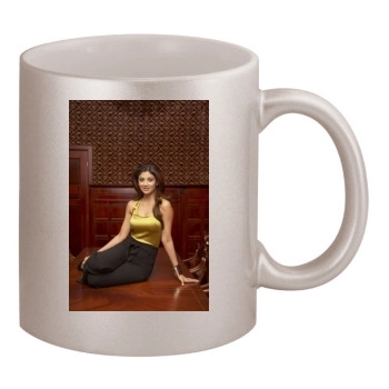 Shilpa Shetty 11oz Metallic Silver Mug