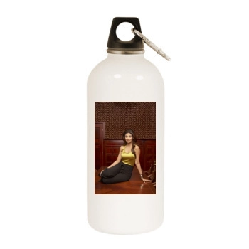 Shilpa Shetty White Water Bottle With Carabiner