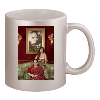 Shilpa Shetty 11oz Metallic Silver Mug