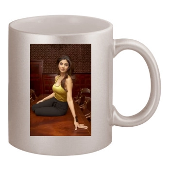 Shilpa Shetty 11oz Metallic Silver Mug