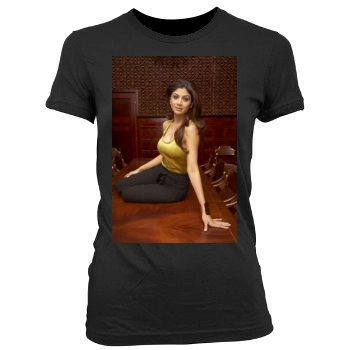 Shilpa Shetty Women's Junior Cut Crewneck T-Shirt