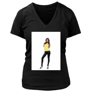 Shilpa Shetty Women's Deep V-Neck TShirt