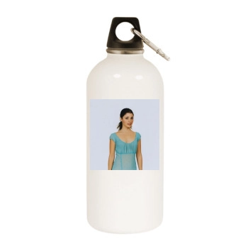 Shiri Appleby White Water Bottle With Carabiner