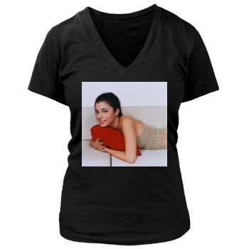 Shiri Appleby Women's Deep V-Neck TShirt