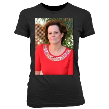 Sigourney Weaver Women's Junior Cut Crewneck T-Shirt