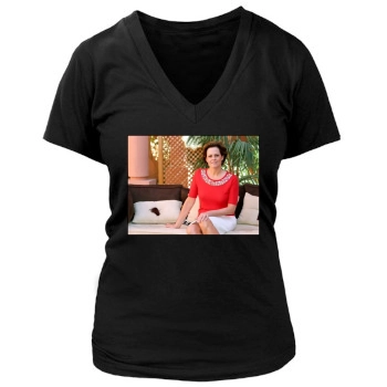 Sigourney Weaver Women's Deep V-Neck TShirt