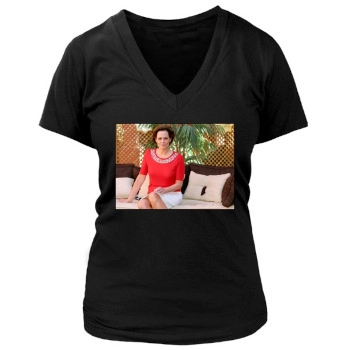 Sigourney Weaver Women's Deep V-Neck TShirt