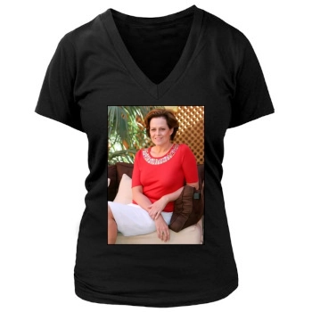 Sigourney Weaver Women's Deep V-Neck TShirt