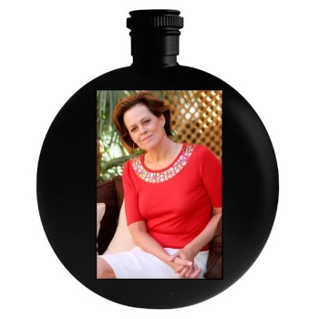 Sigourney Weaver Round Flask