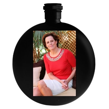 Sigourney Weaver Round Flask