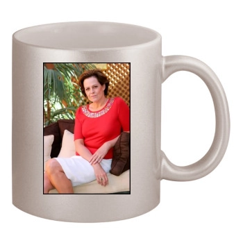 Sigourney Weaver 11oz Metallic Silver Mug