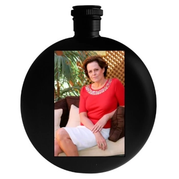 Sigourney Weaver Round Flask