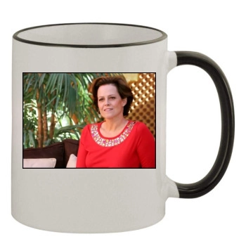 Sigourney Weaver 11oz Colored Rim & Handle Mug