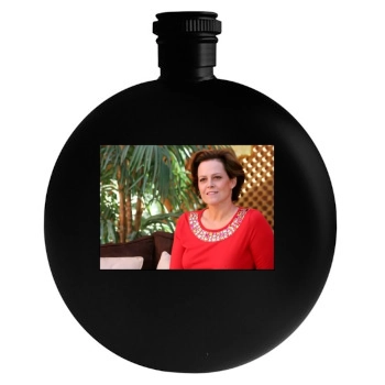 Sigourney Weaver Round Flask