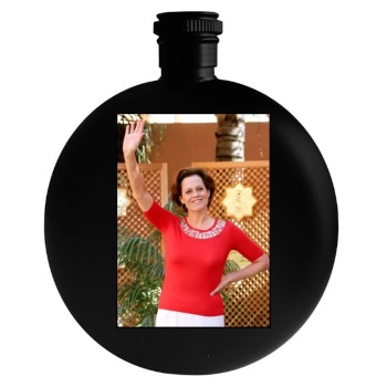 Sigourney Weaver Round Flask