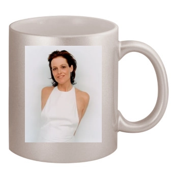 Sigourney Weaver 11oz Metallic Silver Mug