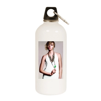 Sigrid Agren White Water Bottle With Carabiner