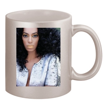 Solange Knowles 11oz Metallic Silver Mug