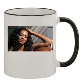 Solange Knowles 11oz Colored Rim & Handle Mug