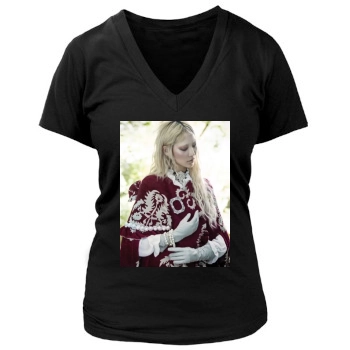 Soo Joo Park Women's Deep V-Neck TShirt