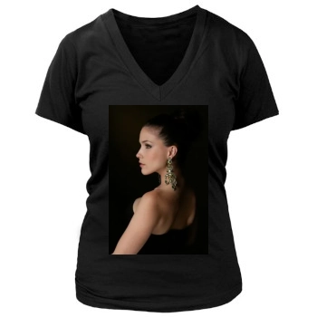 Sophia Bush Women's Deep V-Neck TShirt