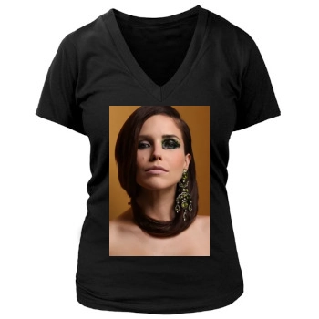 Sophia Bush Women's Deep V-Neck TShirt