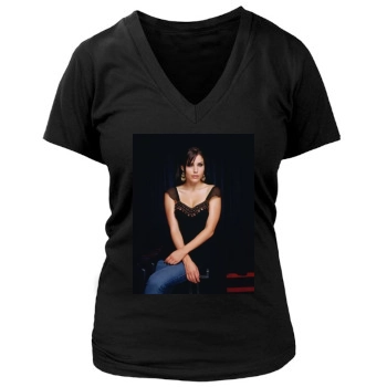 Sophia Bush Women's Deep V-Neck TShirt