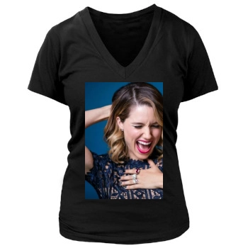 Sophia Bush Women's Deep V-Neck TShirt