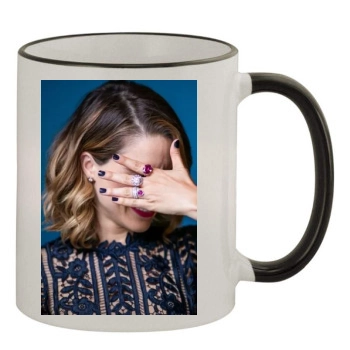 Sophia Bush 11oz Colored Rim & Handle Mug