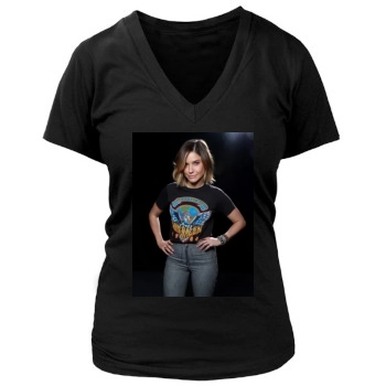 Sophia Bush Women's Deep V-Neck TShirt