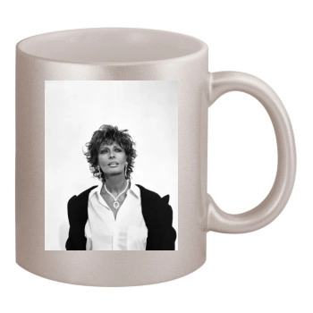 Sophia Loren 11oz Metallic Silver Mug