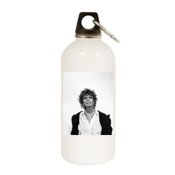 Sophia Loren White Water Bottle With Carabiner