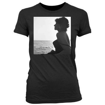 Sophia Loren Women's Junior Cut Crewneck T-Shirt