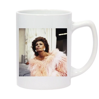 Sophia Loren 14oz White Statesman Mug