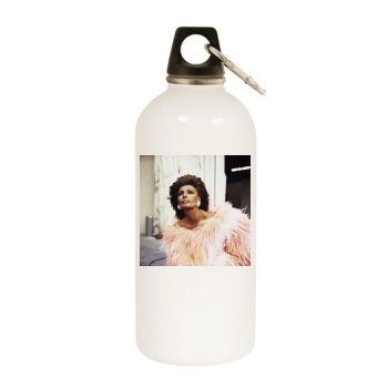 Sophia Loren White Water Bottle With Carabiner