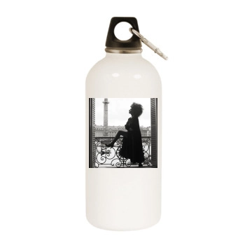 Sophia Loren White Water Bottle With Carabiner