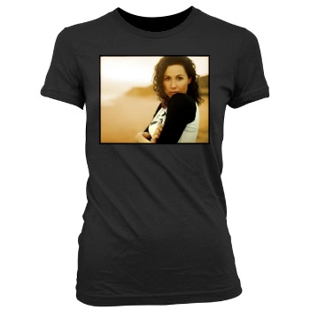 Minnie Driver Women's Junior Cut Crewneck T-Shirt