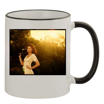 Minnie Driver 11oz Colored Rim & Handle Mug