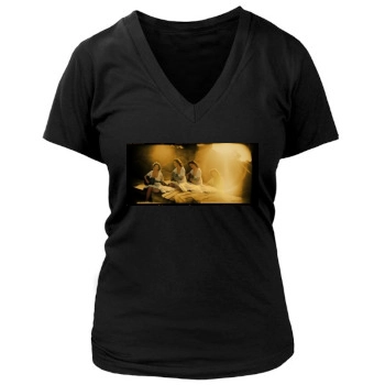 Minnie Driver Women's Deep V-Neck TShirt