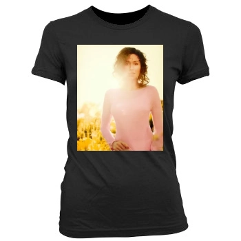 Minnie Driver Women's Junior Cut Crewneck T-Shirt